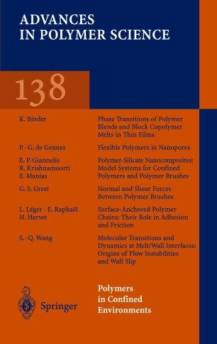 Polymers In Confined Environments Springerlink