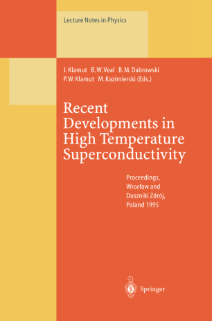 Recent Developments In High Temperature Superconductivity Springerlink