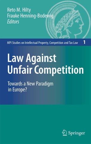 Law Against Unfair Competition Springerlink