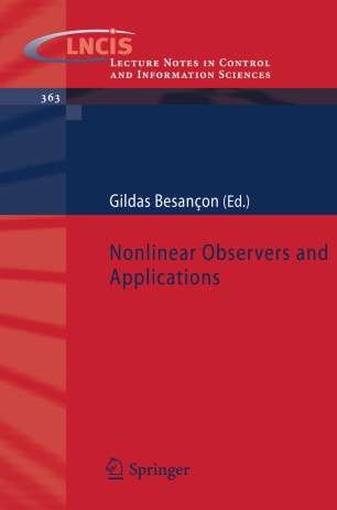 Nonlinear Observers And Applications Springerlink