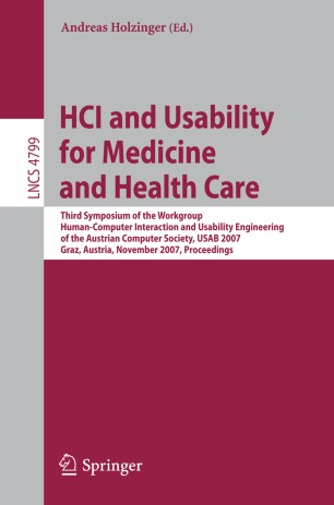Hci And Usability For Medicine And Health Care Springerlink