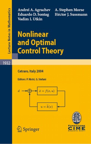 Nonlinear and Optimal Control Theory | SpringerLink