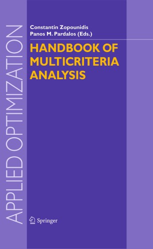 Handbook Of Multicriteria Analysis Springerlink - 
