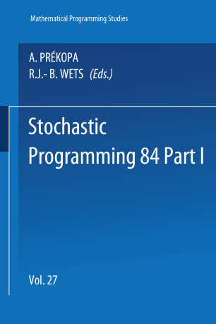 mathematical table expectation 84 SpringerLink Part  Stochastic I  Programming
