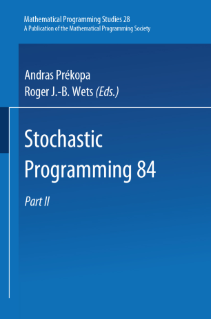 Stochastic Programming 84 Part II | SpringerLink