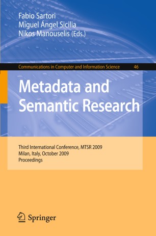 Metadata And Semantic Research Springerlink