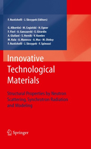 Innovative Technological Materials Springerlink