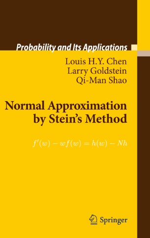 Normal Approximation By Stein S Method Springerlink