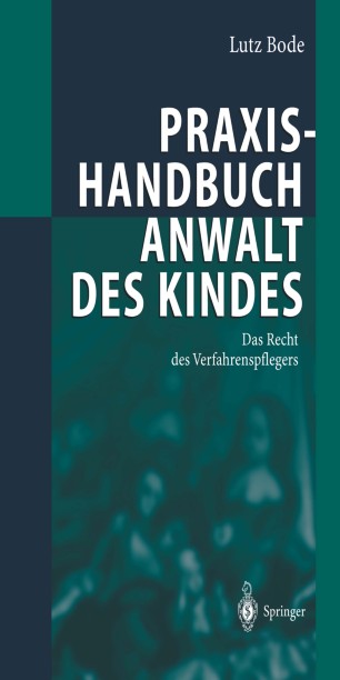 Praxishandbuch Anwalt Des Kindes Springerlink