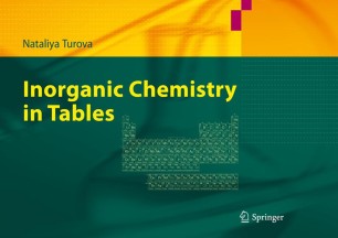 Inorganic Chemistry In Tables Springerlink
