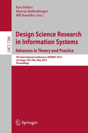 Design Science Research In Information Systems Advances