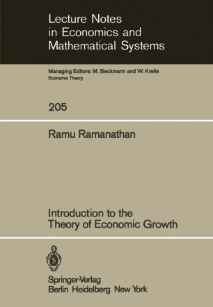 Introduction To The Theory Of Economic Growth Springerlink