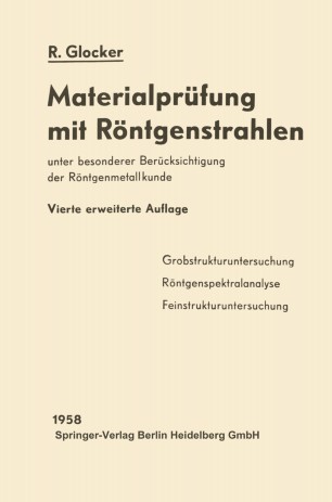 Materialprüfung mit Röntgenstrahlen | SpringerLink