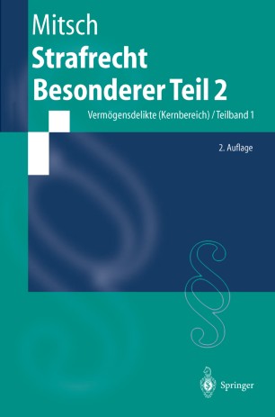 Strafrecht Besonderer Teil 2 Springerlink