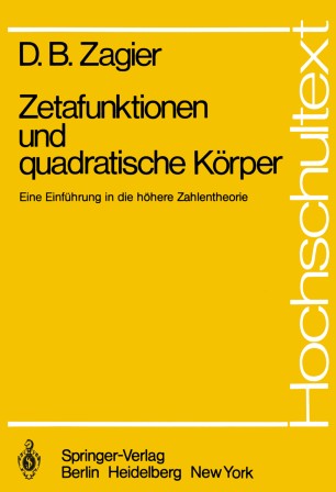 Zetafunktionen Und Quadratische Korper Springerlink