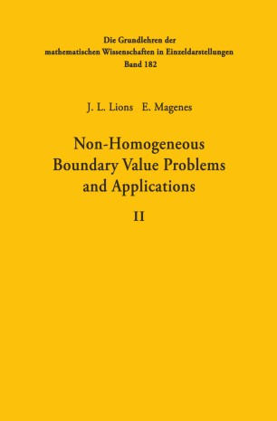 Non Homogeneous Boundary Value Problems And Applications Springerlink