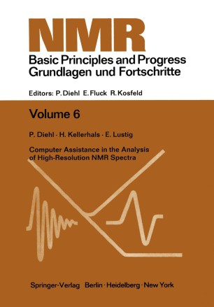 Computer Assistance In The Analysis Of High Resolution Nmr Spectra Springerlink