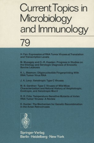 Current Topics In Microbiology And Immunology Springerlink