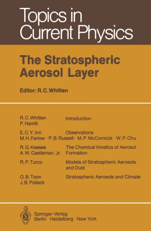 The Stratospheric Aerosol Layer Springerlink