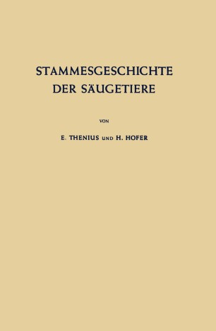 Stammesgeschichte Der Saugetiere Springerlink