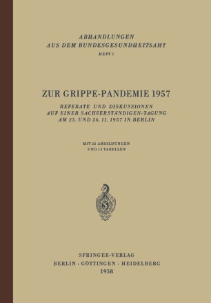 Zur GrippePandemie 1957 SpringerLink