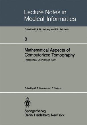 Mathematical Aspects of Computerized Tomography | SpringerLink