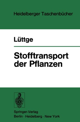 Stofftransport der Pflanzen | SpringerLink