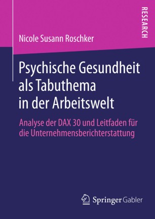 Psychische Gesundheit Als Tabuthema In Der Arbeitswelt | SpringerLink