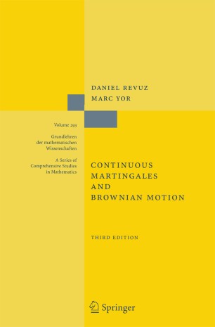 Continuous Martingales And Brownian Motion Springerlink