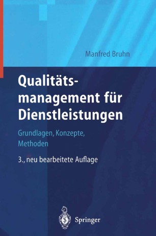 Qualitätsmanagement Für Dienstleistungen Springerlink - 