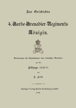 Zur Geschichte Des 4 Garde Grenadier Regiments Konigin Springerlink