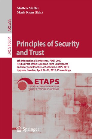 security principles trust conference international springer