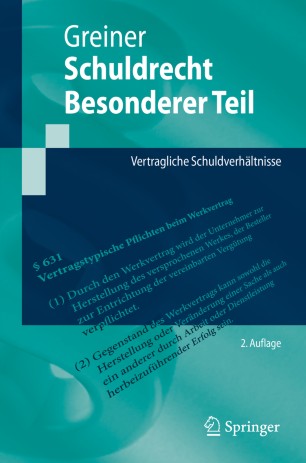 Schuldrecht Besonderer Teil Springerlink