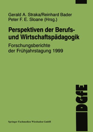Perspektiven Der Berufs Und Wirtschaftspadagogik Springerlink