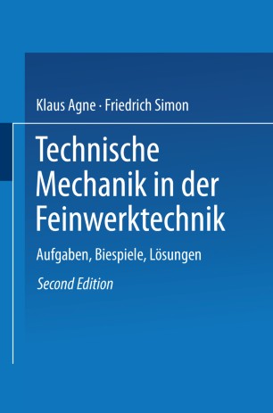 Technische Mechanik in der Feinwerktechnik | SpringerLink