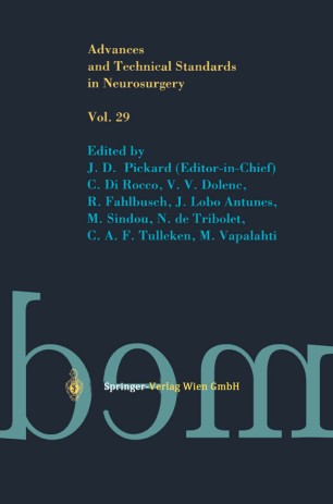 Advances And Technical Standards In Neurosurgery Springerlink