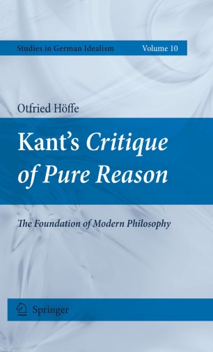 Kant's Critique Of Pure Reason | SpringerLink