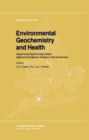 Environmental Geochemistry And Health Springerlink