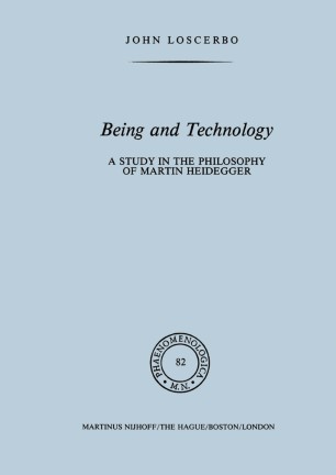 Being And Technology Springerlink