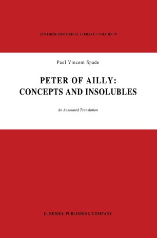 Peter of Ailly: Concepts and Insolubles | SpringerLink