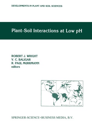 Plant Soil Interactions At Low Ph Springerlink