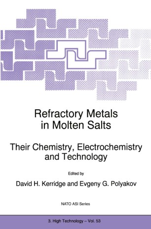 Refractory Metals In Molten Salts Springerlink
