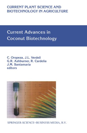 Current Advances In Coconut Biotechnology Springerlink