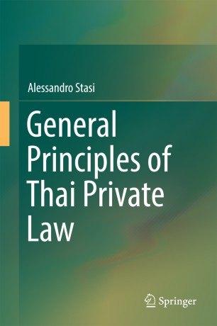 General Principles Of Thai Private Law Springerlink