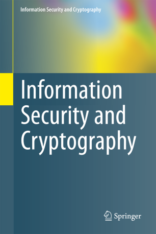 Information Security And Cryptography Springerlink