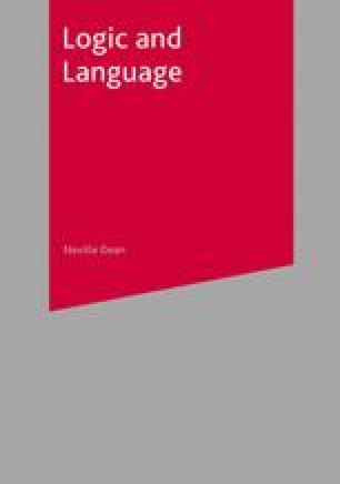 Language, Logic and Symbols | SpringerLink