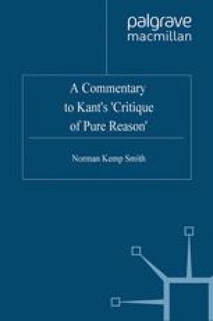 kant critique of pure reason kant critique of pure reason