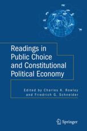 Constitutional Political Economy in a Public Choice Perspective