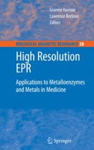 Epr Of Mononuclear Non Heme Iron Proteins Springerlink