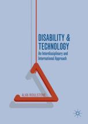 Disability Ageing And Technology They Think That Throwing A Pendant Alarm At You Equals Independence Springerlink